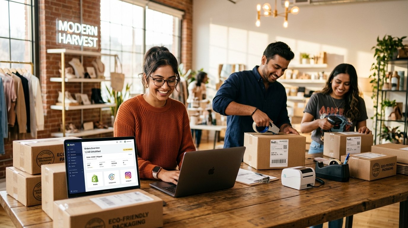 eCommerce Team Managing Orders with OrderFlow
